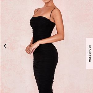 House of CB London ‘Sirene’ Black Organza Dress